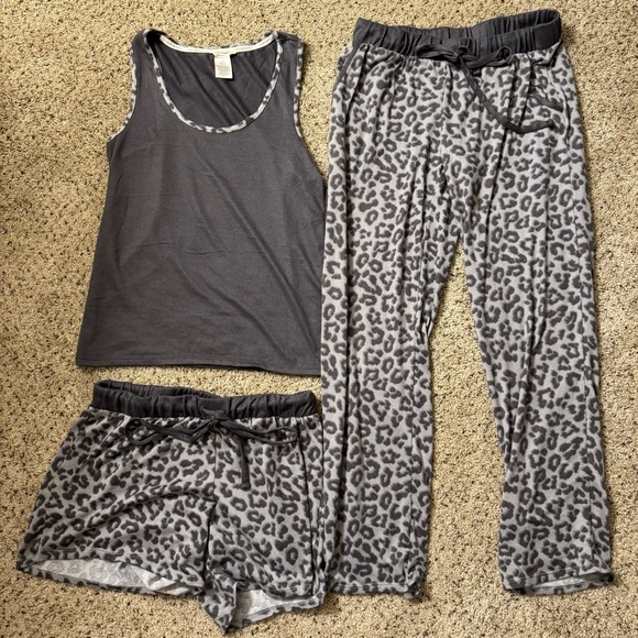 Lucky Brand Other - Lucky Brand 3 Piece Sleepwear Set Leopard Print Size Small